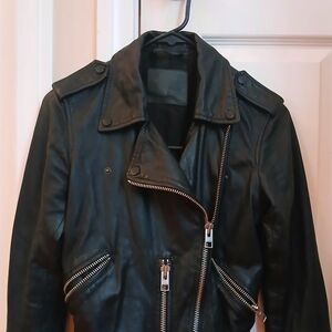 All Saints Black Leather Jacket